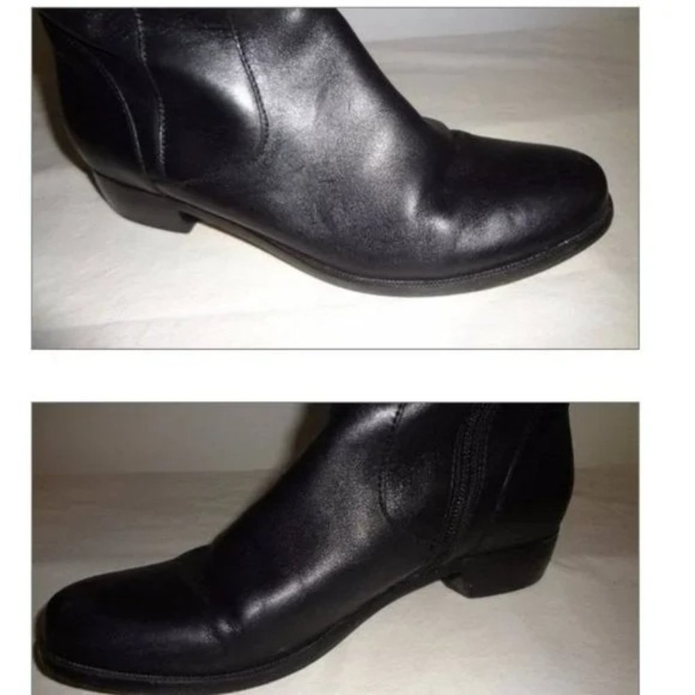 🆕 CORSO COMO Stirrup Knee High Riding Boots Black 6.5 - Picture 6 of 7